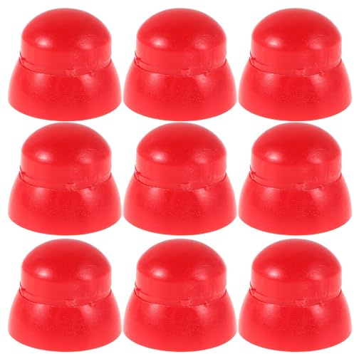 Kunststoff Schraubenabdeckungen für Spielplätze, 10 Stück M8/m10 Rot | Bolzen und Muttern an Geräten, Zuverlässiger Schutz, Geeignet für Parks und Kinderbereiche