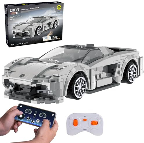 JAMARA 402876 CADA Lotus Evija 1:18 2,4GHz Bricks, Spielzeug Modellauto, Sportrennwagen für Kinder ab 6 Jahre, Geschenkidee Jungen und Mädchen, Detailgetreues Design, Dualmodus