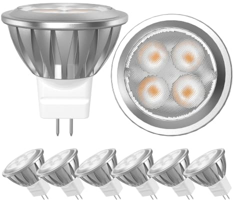 BAOMING GU4 LED Warmweiß Ersetzt 30W Halogenlampen 350LM MR11 Lampe 12V 2700K Reflektor, 6er