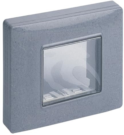 VIMAR Oberfläche Boxen – Deckel IP55 2 Modul mit Krallen grau granit