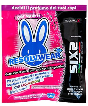 SIXS X Pink Rdetergente Fragrance Active ResolvWear de 1 litro para higienizar Ropa Deportiva ESOLVBIKE EBIKE