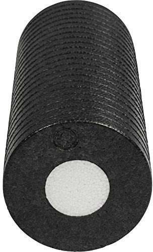 GORILLA SPORTS® Faszienrolle - Mittel-Hart, 33 x 14 cm, Herausnehmbare Innenrolle, bis 300 kg, Schaumstoff, Schwarz - Massagerolle, Foam Roller, Fitness-Rolle zur Selbstmassage von Rücken und Beine