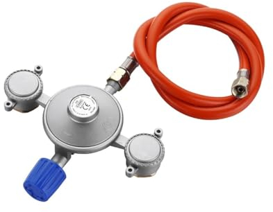 CADAC - Dual Power Pak - Metallo - Plastica - Regolatore di Pressione e Cartucce di Gas - Accessori Barbecue per Grill a Gas