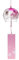 VOSAREA Japanisches Glas Windspiel: Furin Windspiele Glas Outdoor Garten Hängend - Rosa Windspiel japanische Windglocke Fensterdeko für draußen Gartendeko Sommer