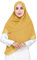 Lina & Lily Premium Chiffon Damen Muslim Hijab Kopftuch Schal Quadrat 145 x 145cm (Senfgelb)