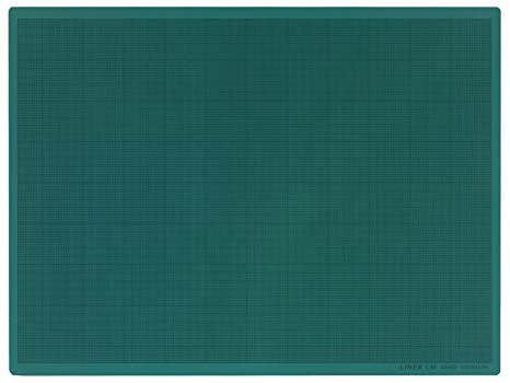 Linex Schneidematte A2 45x60cm, mit mm-Raster, selbstheilende Schnittfläche, grün, 10 Stück