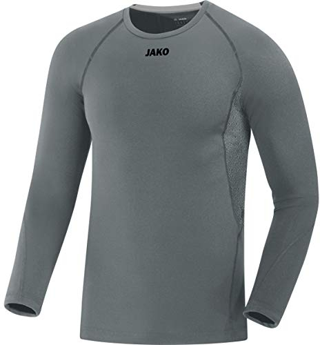 JAKO Herren Longsleeve Compression 2.0, Steingrau, L