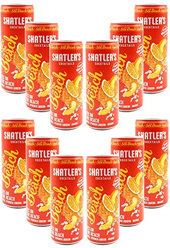 Shatlers Cocktail - 12er Set Shatlers Sex on the Beach 0,25L (10,1% Vol) inklusive Pfand EINWEG - Shatlers Cocktail - Ready to Go- [Enthält Sulfite]
