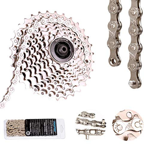 Fahrradkette, 6/7/8/24 Gänge, wiederverwendbar, für Rennrad und Mountainbike