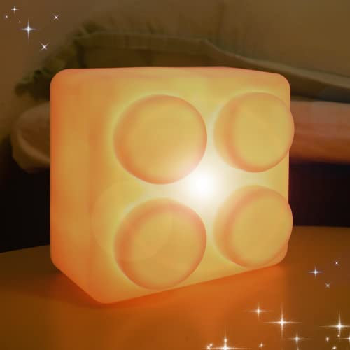 Crazy Safety Light My Night LED Nachtlicht Kinder | LED-Nachtleuchte | 3D Nachtlicht | 16 Farbvarianten, USB-aufladbar und ferngesteuert (Baustein)
