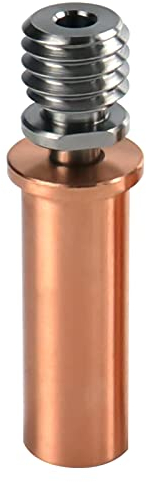 Upgrade All Metal Bimetall-Heatbreak, Kupfer/Titan, TC4-Throat, hohe Temperatur, kompatibel mit Anycubic Mega S, Mega Pro, Anycubic Vyper 3D-Druckerteilen (Bimetall-Heatbreak)