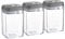 Argon Table Food Storage Containers with Airtight Flip Lock Lids - 800ml - Grey - 3 Pack - Plastic Kitchen Storage Tupperware Pantry Food Organiser for Cereal, Oats, Sugar, Coffee, Biscuits, Tea