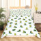 Homemissing Avocado Bettwäsche Set 135x200cm Kinder Niedlich Karikatur Avocado Drucken Betten Set für Jungen Mädchen Jugendliche Lustiges Obst Bettbezug Set Atmungsaktiv Grün Raumdekor