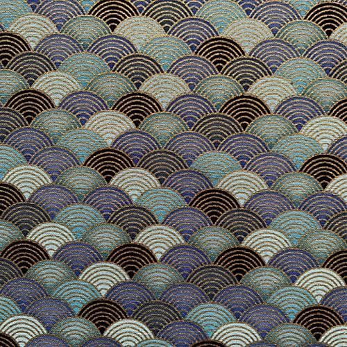 aufodara Japanische Stil Baumwollstoff Meterware Gedruckt Muster Bronzing Stoffe zum Nähen, Meterware Stoff 50cm (Farbe-02#, 50x145cm)
