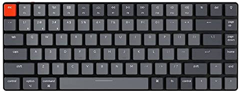 Keychron K3 Version 2, 75% Layout 84 Keys Ultra-Slim Bluetooth Wired Mechanical Keyboard, White Backlit, Hot-Swappable Low-Profile Keychron Optical Brown Switch for Mac Windows, US ANSI Layout