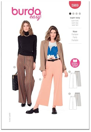 Burda Paper Sewing Pattern 5969 Trousers 8-18 (34-44)