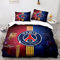 WINUO - Fußballstars in Paris Bettwäsche Set 135x200cm Mikrofaser - 3D Digital Print Bettwäsche und 1 Kissenbezug 80x80cm