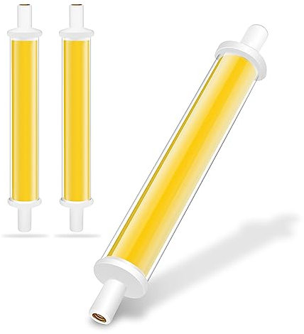 R7S LED Bulb 118mm 30w Dimmable, 30W R7S 118mm LED COB Light Replacement for Halogen Bulb 300W, COB Double Ended Reflector Linear Lamp, 360° Beam Angle, No Flicker,Natural White,118mm 30W 2pcs