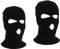 YSTP Sturmhaube, 2 Stücke 3 Löcher Gestrickte Sturmhauben Ski Mask Winddicht Warm Sturmmaske Sturmhaube Motorrad für Outdoor Sport Herren und Damen (2, Schwarz)
