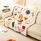 LumiSyne Doppelseitige Baumwolle Gewebt Decke Überwurf Mit Quaste Dschungel Böhmische Stil Wandteppich Kuscheldecke Dekorative Decke Für Bett Couch Sessel Camping Decke Tischdecke Teppich 160x130cm