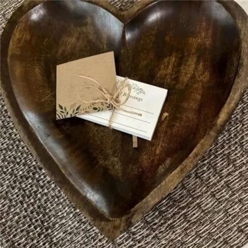 Ciotole for la preghiera del cuore Regali religiosi, Ciotole for la preghiera for la benedizione, Ciotole for l'impasto della preghiera con 24 biglietti di preghiera, Regali religiosi a forma di croce