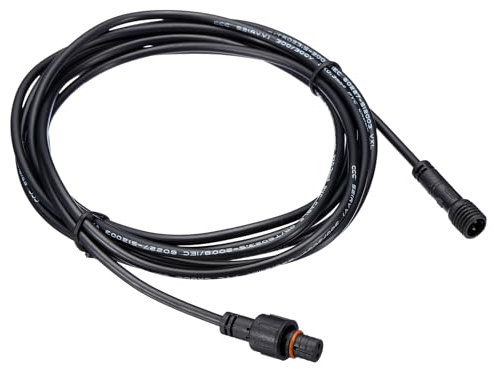 PATIKIL 9.84Ft 2 Pin Extension Cable Wire, 22AWG Waterproof IP67 Connector with Male and Female at Both Ends for LED Strips, Black