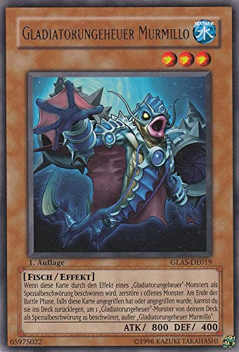 GLAS-DE019 - Gladiatorungeheuer Murmillo - Rare - Deutsch - Gladiator's Assault - mit LMS Trading Fieldcenter-Karte Yugioh