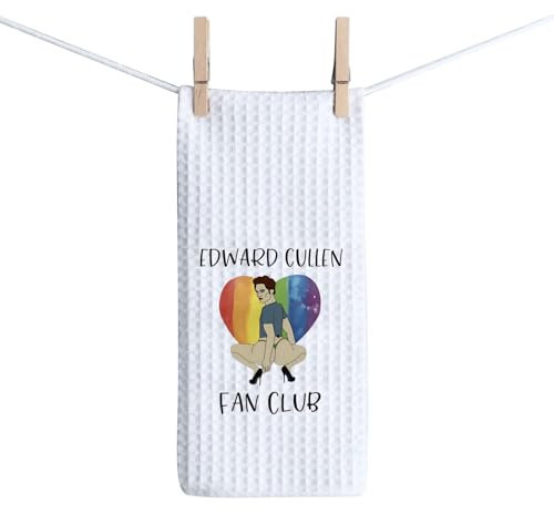 BAUNA Twilight inspiriertes Küchentuch von Edward Vampir Dishes Handtuch, Vampir-Liebhaber, Geschenk, Vampir-Geschirrtuch, Einweihungsgeschenk (Edward Towel)