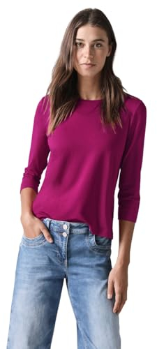 CECIL Damen B321963 Basic Shirt, Jewel Pink, XXL EU