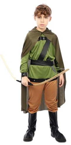 FYASA Robin-Hood-Kostüm für Kinder (7 bis 9 Jahre)