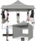 COBIZI Tienda Carpa Plegable 3x3M con Toldo y Paredes Desmontables(3 por 3m Gris)