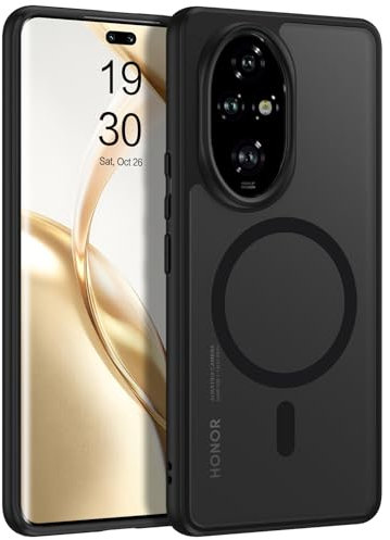 VENINGO Magnetica cover per Honor 200 5G Custodia Compatibile con MagSafe cover Traslucida Opaca Sottile Antiurto Protettiva Custodia per Honor 200 5G 6,7 Nero