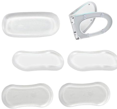 Dischi igienici trasparenti – Inserto bidet per WC, accessorio per bidet per WC | Bidet forte adesivo e riduzione del rumore, 5 pezzi pezzi di ricambio per sedile WC per casa, hotel, malati