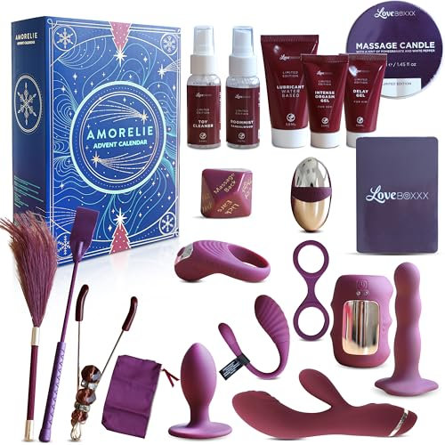 AMORELIE Erotischer Adventskalender 2024 -Classic- für erwachsene Paare mit sinnlichen und hochwertigen Geschenken für Sie und Ihn