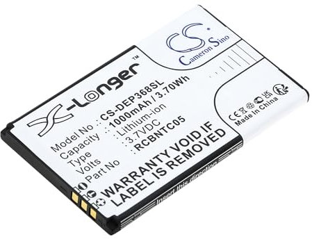 TCTK Akku 1000mAh Kompatibel mit [Doro] Primo 368 Ersetzt RCBNTC05 FBA