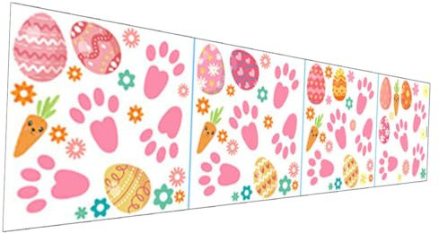 Amosfun 1 Blatt Wandtattoo Ostern Bausatz Abziehbilder kinderzimmer wandsticker wall stickers for room aufkleber -Jungen-Kinderzimmer- Kinderzimmer Wanddekoration für Jungen