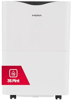 Mora Mora by Hisense - Deshumidificador de 35 pintas, para espacio de hasta 3000 pies cuadrados en casa, en sótanos y habitaciones grandes, Energy Star, funcionamiento silencioso, indicador de filtro
