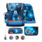 Belmil Classy Plus Schulranzen Set 5-teilig mit Brustgurt (405-78/AG/S) (Galaxy Light)