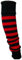 ANZEE Kids Stripe Leg Warmers Stay Warm & Stylish Girls Knitted Ankle Children Legwarmer for Book Week Christmas School Dance Party Wear Sports Yoga Accessories (Red Black, One Size)