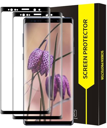 Bodyguard 2 Stück Schutzfolie für Panzerglas für Samsung Galaxy Note 8, Keine Blasen Schutzglas, 9H Härte, Sensitive Touch, Anti-Öl, 3D Kante, 0.33mm HD-Klar Samsung Note 8 Displayschutzfolie
