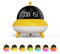 BEAVERLAB Wecker Kinder UFO Kinderwecker Mädchen, Lernwecker Kinder, Wecher mit 7 Farben LED Nachtlicht, 15 Tage Akku, 0dB Leiser Wecker für Schlafzimmer, USB Nachttischlampe