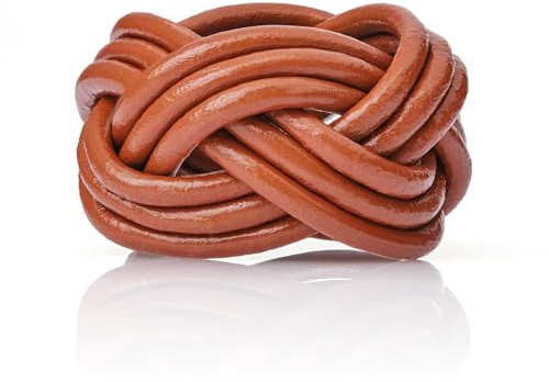 Jambor Halstuchknoten für pfadfinder oder pfadfinderinnen (4 Schnürung, Nussbaum, M)