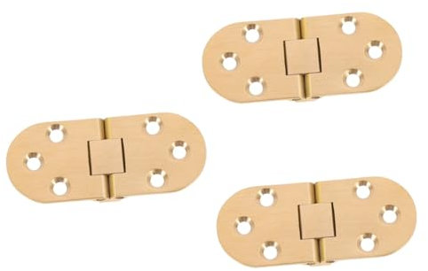 HOMSFOU 3St Klapp scharnier Vorrichtung Wohnung Hardware Schlüssel über klapptisch scharnier mode design torscharnier Scharnier für Möbel Nähmaschinentisch Scharnier Kupfer Golden