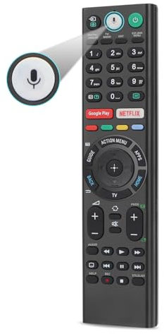 Gvirtue RMF-TX310E RMF-TX220E - Mando a distancia de voz para televisores Sony 4K Smart Bravia UHD LED LCD HD TV con micrófono