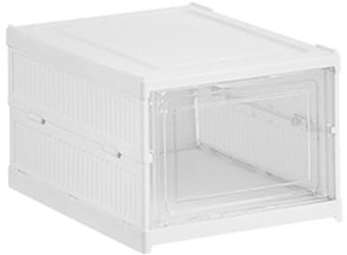 Duyeuau Scatola per scarpe pieghevole con finestra trasparente salvaspazio organizer per calzature pratico contenitore