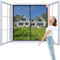 Zanzariera Per Finestra Magnetica 140x120cm Zanzariere Magnetiche Balcone Zanzariera per Porta Chiusura Automatica Mantiene l'aria Fresca Anti Zanzare Nero