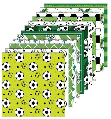 24 Blatt Fußball-Themen-Dekopapier, 30 x 30 cm, Sammelalbum, Dekopapier, Scrapbooking