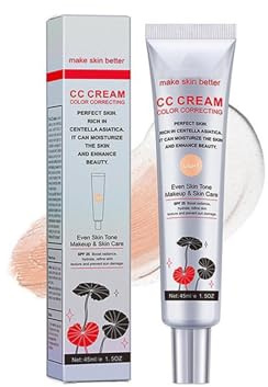 CC Crème alla Centella Asiatica,Centella Asiatica Repair CC Cream,Migliora La Carnagione E l'idratazione,Per Tutti I Tipi Di Pelle,45ML