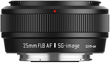 SG-image AF25mm f1.8 APS-C Objektiv für X-Mount Schwarz