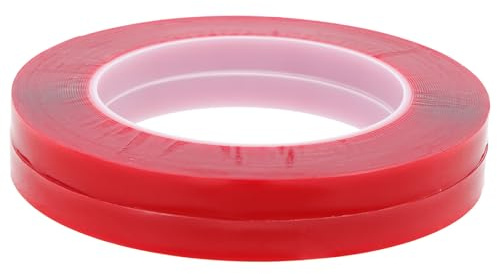 Lurrose 2 Rolls Double-sided Tape Nail Displaying Tape Acrylic Strong Adhesive Easy to Use Can Be Cut to Size Simple Shape for Nail Art Board